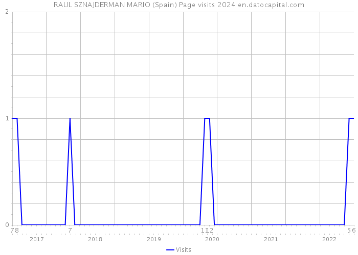 RAUL SZNAJDERMAN MARIO (Spain) Page visits 2024 