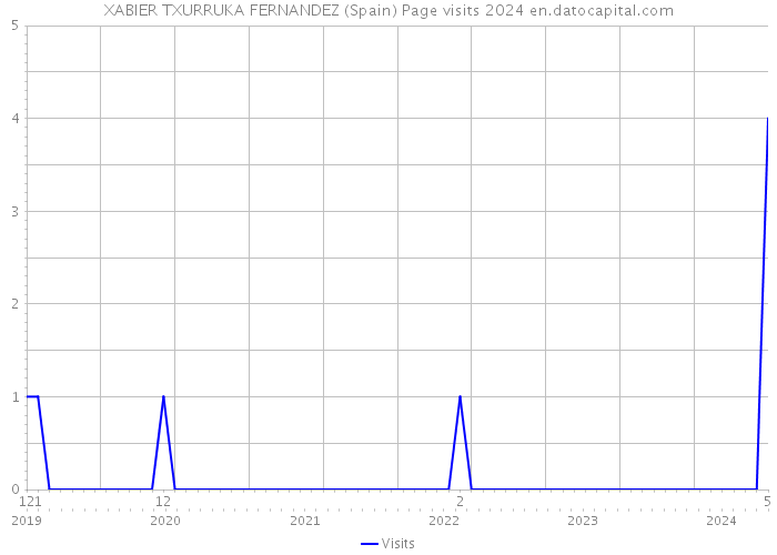 XABIER TXURRUKA FERNANDEZ (Spain) Page visits 2024 
