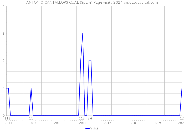 ANTONIO CANTALLOPS GUAL (Spain) Page visits 2024 