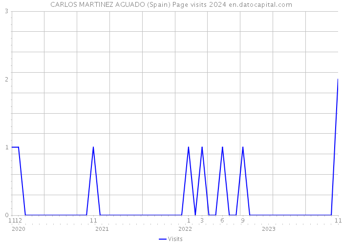 CARLOS MARTINEZ AGUADO (Spain) Page visits 2024 