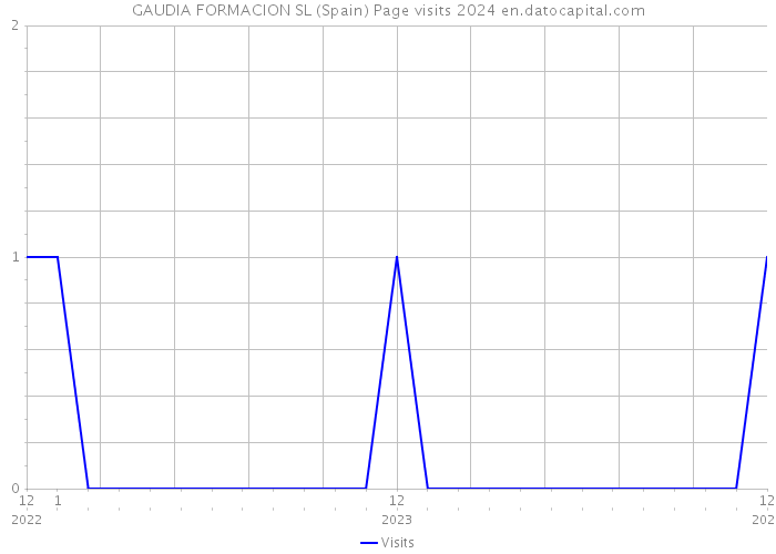 GAUDIA FORMACION SL (Spain) Page visits 2024 