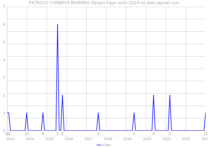 PATRICIO CISNEROS BARRERA (Spain) Page visits 2024 