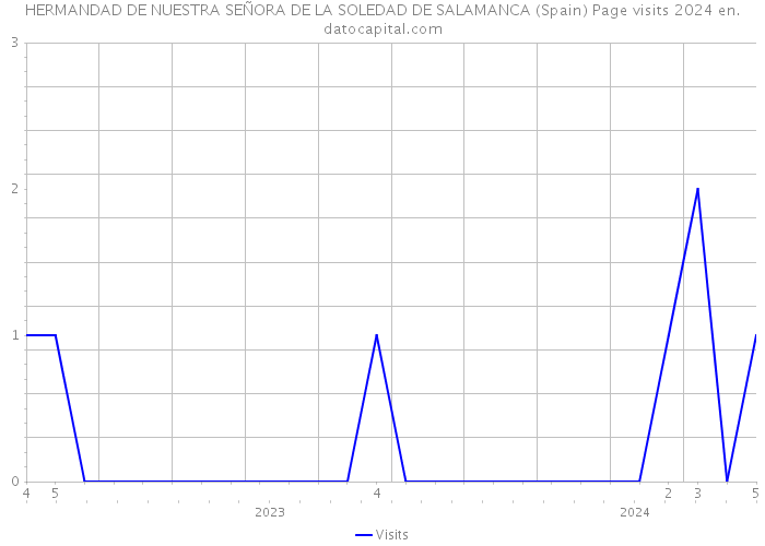 HERMANDAD DE NUESTRA SEÑORA DE LA SOLEDAD DE SALAMANCA (Spain) Page visits 2024 