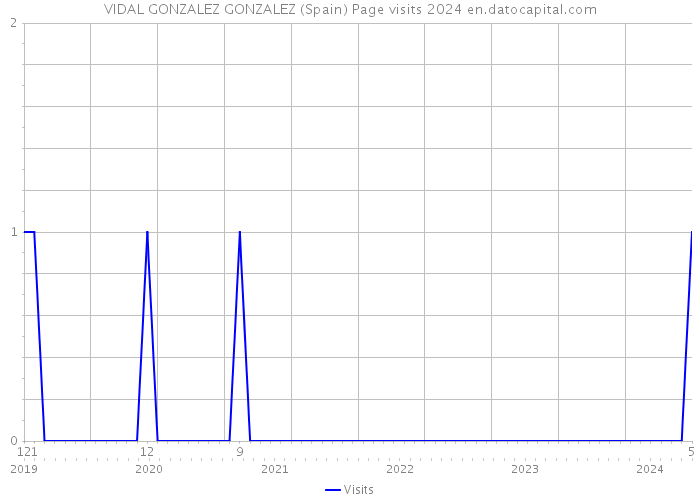 VIDAL GONZALEZ GONZALEZ (Spain) Page visits 2024 