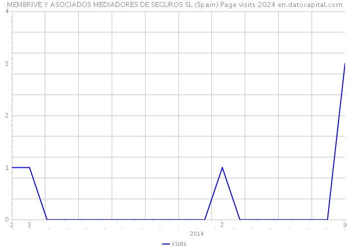 MEMBRIVE Y ASOCIADOS MEDIADORES DE SEGUROS SL (Spain) Page visits 2024 