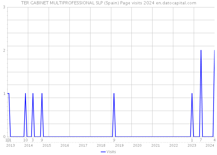 TER GABINET MULTIPROFESSIONAL SLP (Spain) Page visits 2024 