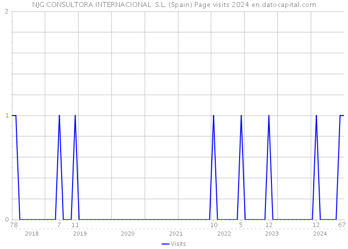 NJG CONSULTORA INTERNACIONAL S.L. (Spain) Page visits 2024 