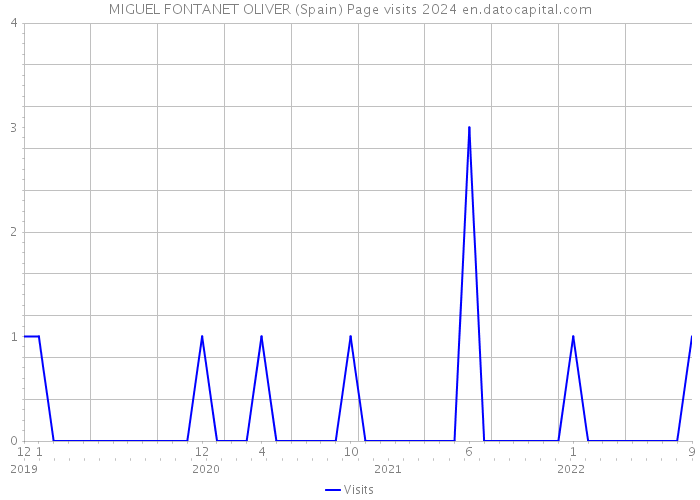 MIGUEL FONTANET OLIVER (Spain) Page visits 2024 