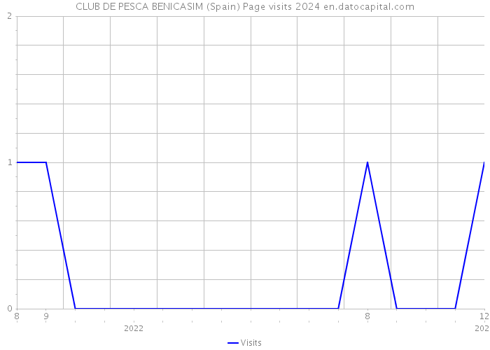 CLUB DE PESCA BENICASIM (Spain) Page visits 2024 