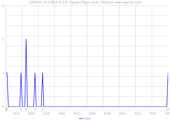 GARCIA CAYUELA S.C.P. (Spain) Page visits 2024 