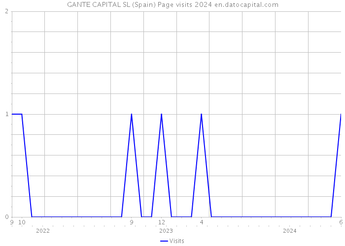GANTE CAPITAL SL (Spain) Page visits 2024 