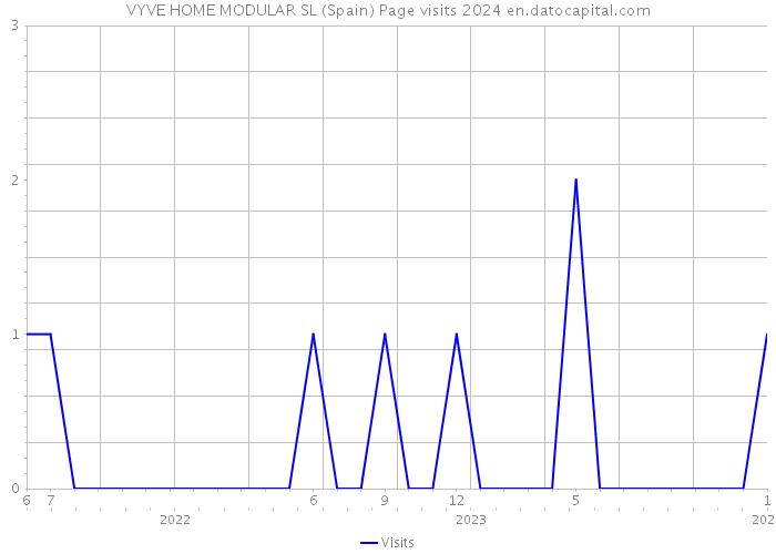 VYVE HOME MODULAR SL (Spain) Page visits 2024 