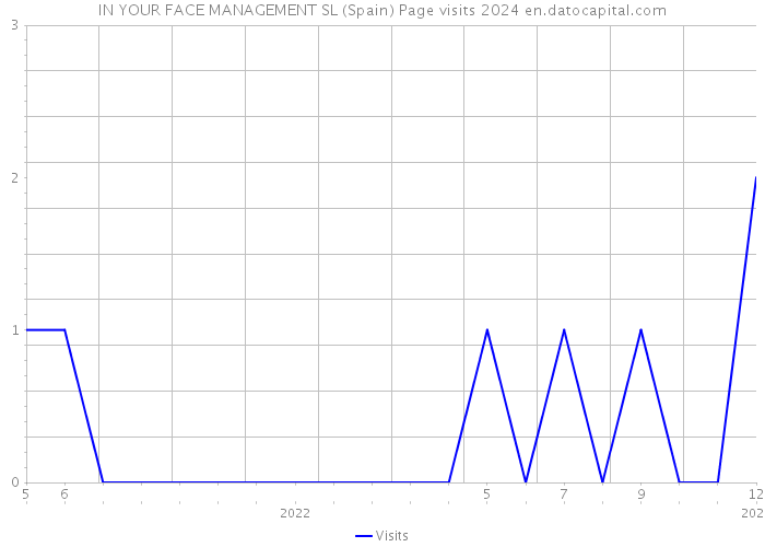 IN YOUR FACE MANAGEMENT SL (Spain) Page visits 2024 