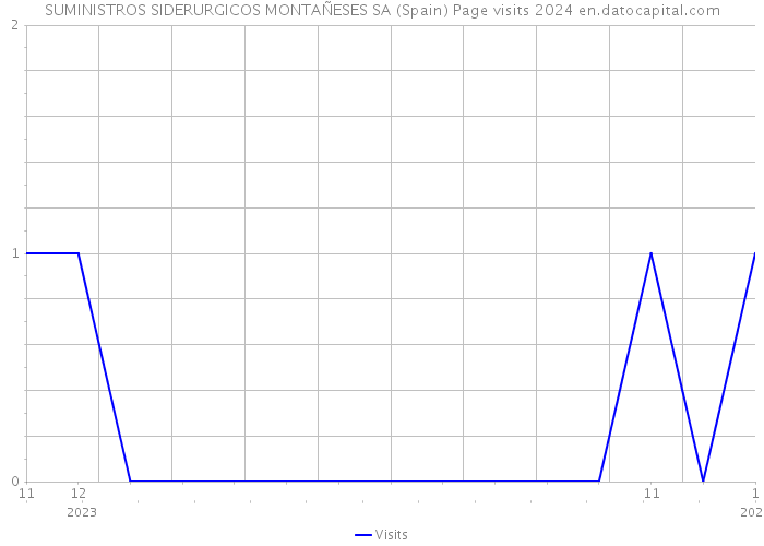 SUMINISTROS SIDERURGICOS MONTAÑESES SA (Spain) Page visits 2024 