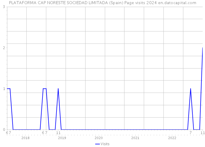 PLATAFORMA CAP NORESTE SOCIEDAD LIMITADA (Spain) Page visits 2024 