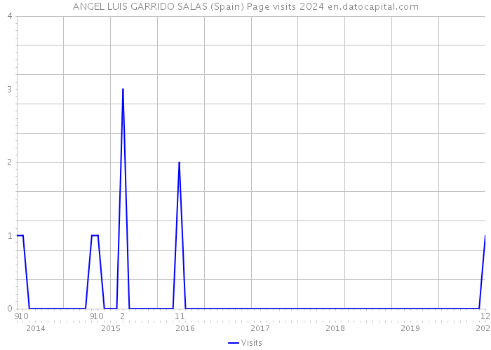 ANGEL LUIS GARRIDO SALAS (Spain) Page visits 2024 