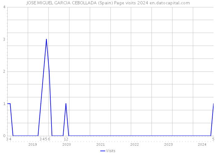 JOSE MIGUEL GARCIA CEBOLLADA (Spain) Page visits 2024 