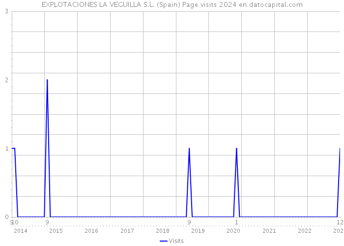 EXPLOTACIONES LA VEGUILLA S.L. (Spain) Page visits 2024 