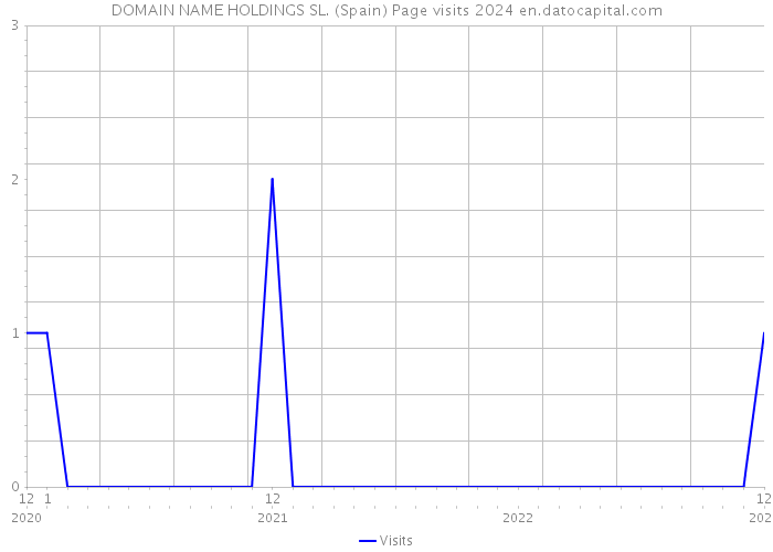 DOMAIN NAME HOLDINGS SL. (Spain) Page visits 2024 