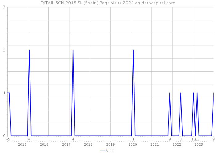 DITAIL BCN 2013 SL (Spain) Page visits 2024 