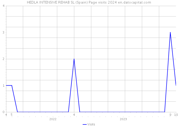HEDLA INTENSIVE REHAB SL (Spain) Page visits 2024 