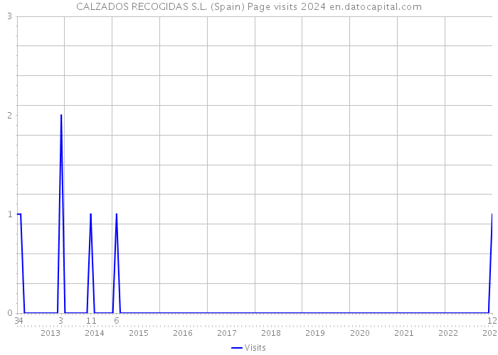 CALZADOS RECOGIDAS S.L. (Spain) Page visits 2024 