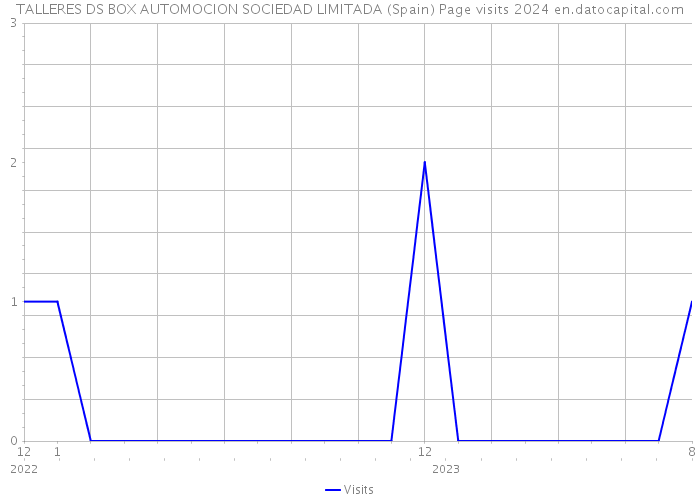 TALLERES DS BOX AUTOMOCION SOCIEDAD LIMITADA (Spain) Page visits 2024 