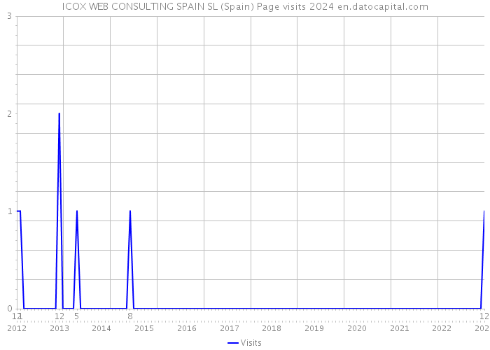 ICOX WEB CONSULTING SPAIN SL (Spain) Page visits 2024 