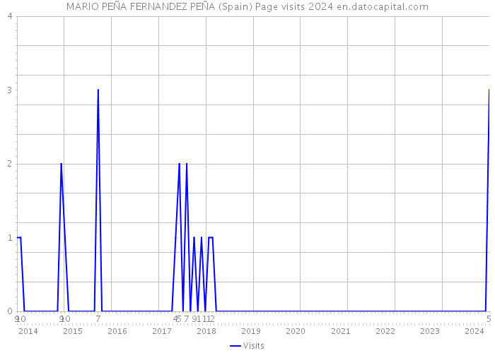 MARIO PEÑA FERNANDEZ PEÑA (Spain) Page visits 2024 