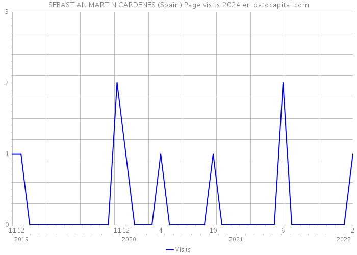 SEBASTIAN MARTIN CARDENES (Spain) Page visits 2024 