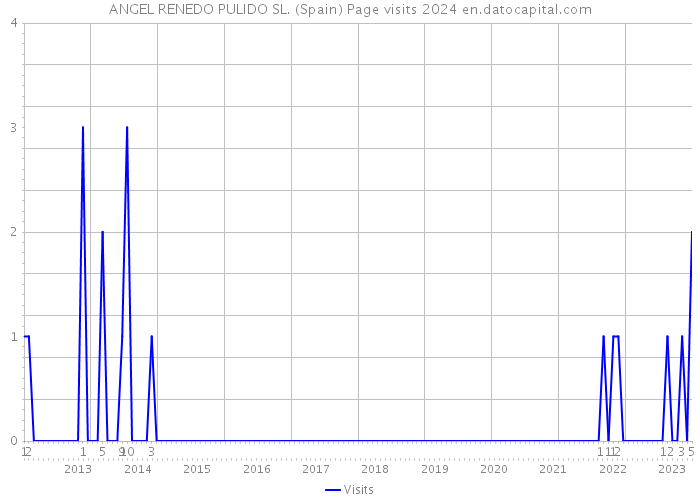 ANGEL RENEDO PULIDO SL. (Spain) Page visits 2024 