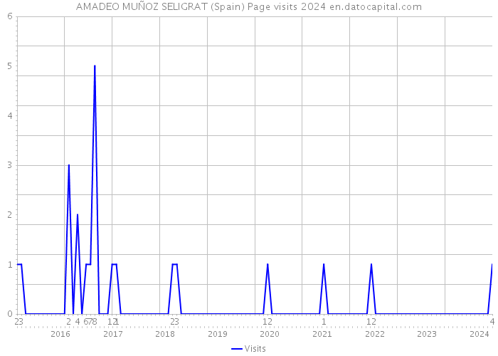AMADEO MUÑOZ SELIGRAT (Spain) Page visits 2024 