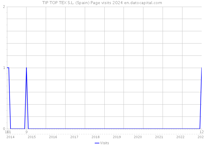 TIP TOP TEX S.L. (Spain) Page visits 2024 