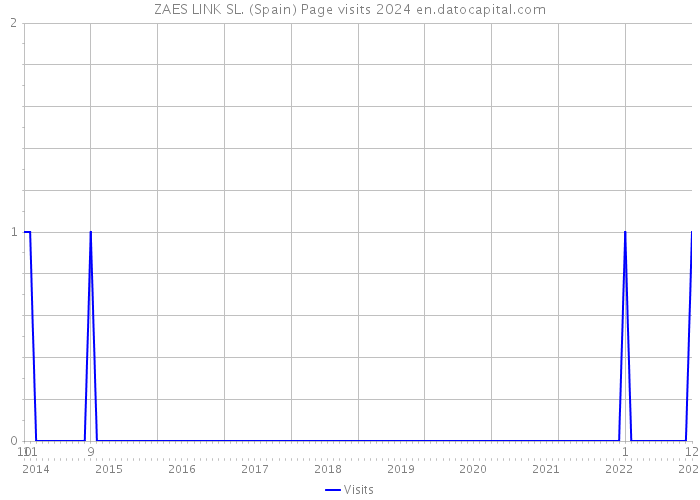 ZAES LINK SL. (Spain) Page visits 2024 