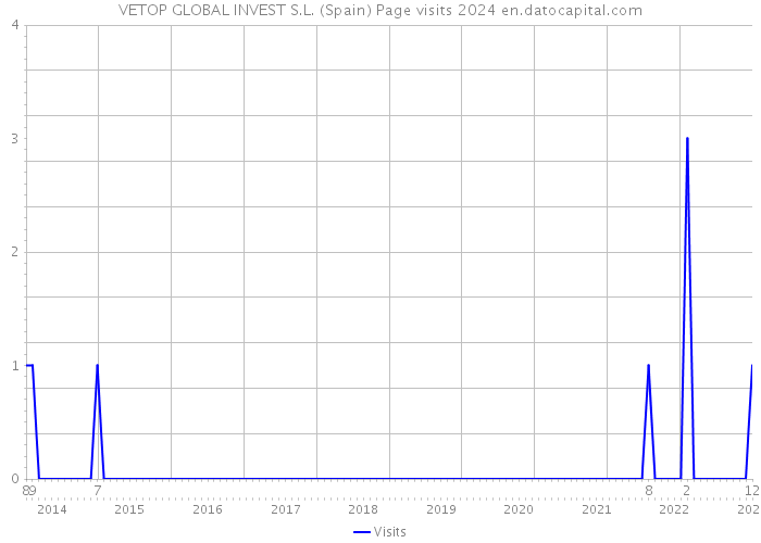 VETOP GLOBAL INVEST S.L. (Spain) Page visits 2024 