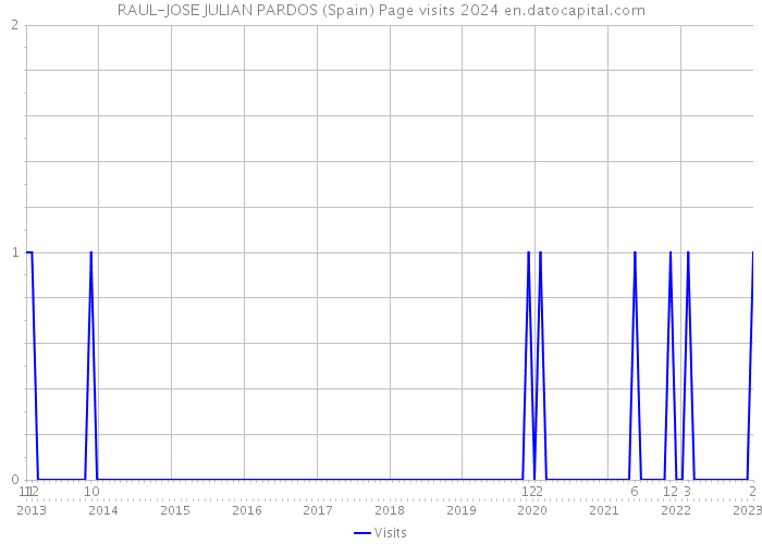 RAUL-JOSE JULIAN PARDOS (Spain) Page visits 2024 