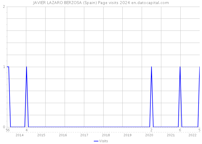 JAVIER LAZARO BERZOSA (Spain) Page visits 2024 