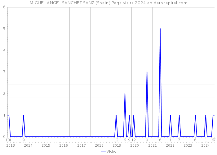 MIGUEL ANGEL SANCHEZ SANZ (Spain) Page visits 2024 