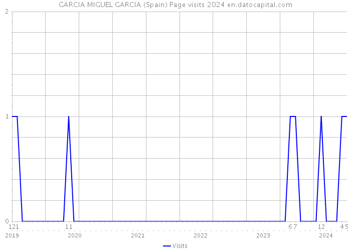 GARCIA MIGUEL GARCIA (Spain) Page visits 2024 