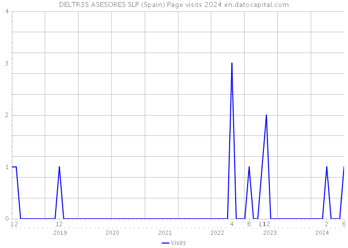 DELTR3S ASESORES SLP (Spain) Page visits 2024 