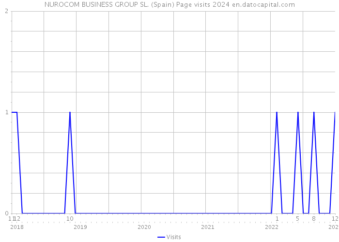 NUROCOM BUSINESS GROUP SL. (Spain) Page visits 2024 