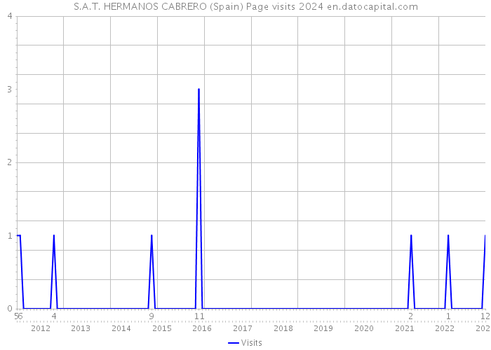 S.A.T. HERMANOS CABRERO (Spain) Page visits 2024 