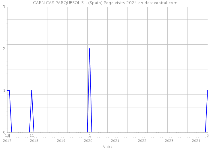 CARNICAS PARQUESOL SL. (Spain) Page visits 2024 