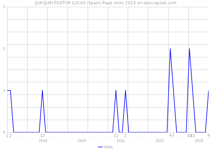 JOAQUIN PASTOR LUCAS (Spain) Page visits 2024 