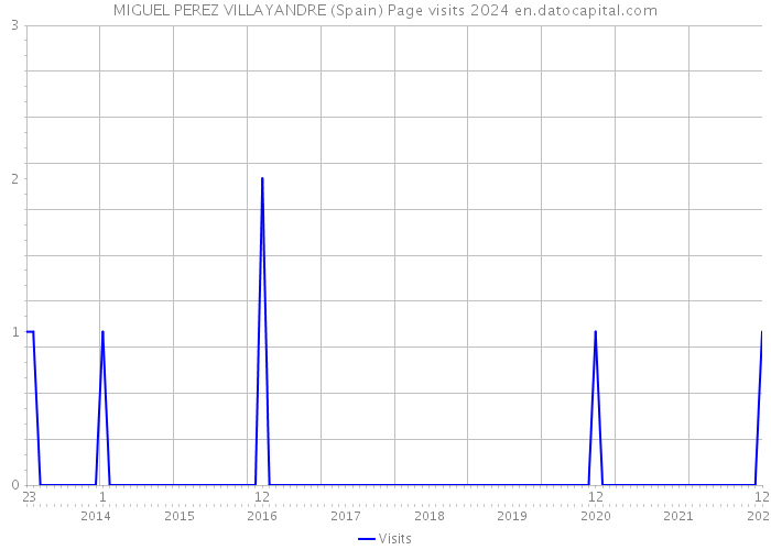 MIGUEL PEREZ VILLAYANDRE (Spain) Page visits 2024 