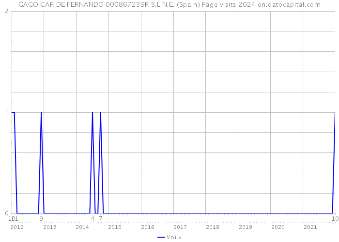 GAGO CARIDE FERNANDO 000867239R S.L.N.E. (Spain) Page visits 2024 