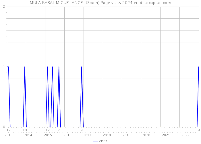 MULA RABAL MIGUEL ANGEL (Spain) Page visits 2024 