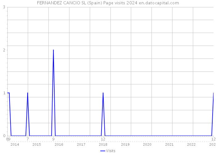 FERNANDEZ CANCIO SL (Spain) Page visits 2024 
