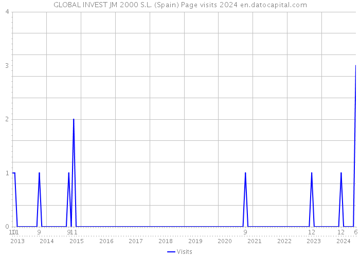 GLOBAL INVEST JM 2000 S.L. (Spain) Page visits 2024 