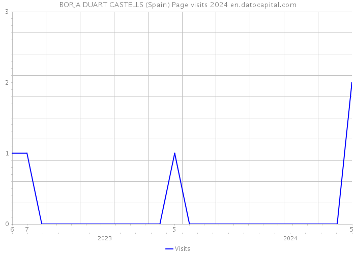 BORJA DUART CASTELLS (Spain) Page visits 2024 